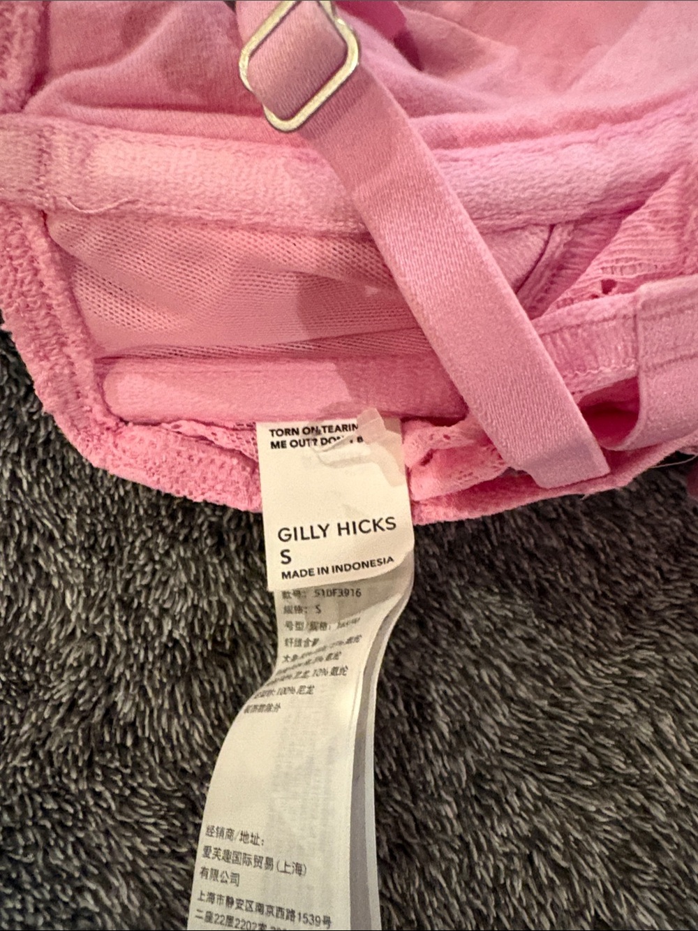 Hollister Gilly Hicks Pink Going Out Top Corsette - Picture 2 of 3